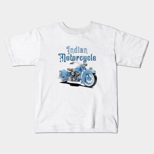 Indian Motorcycle with Words Kids T-Shirt